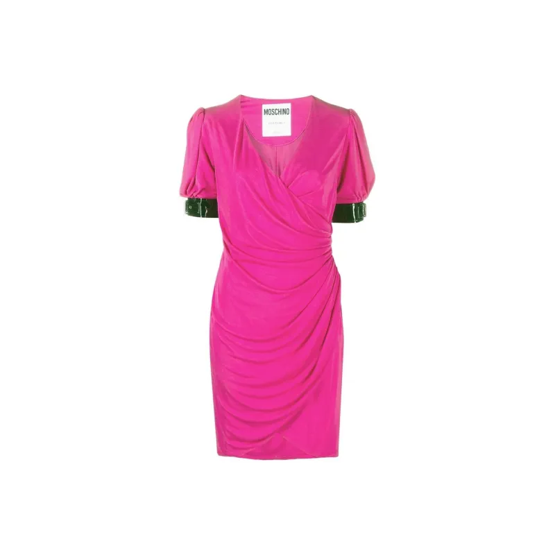 MOSCHINO Short-Sleeved Dresses Women's Rose Red-0