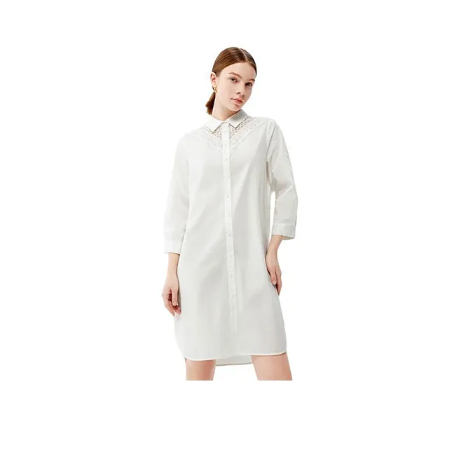 JZ. ANNAKRO Long Sleeved Dress Women's Raw White-0