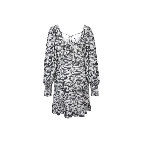 LOFT SHINE Long-Sleeved Dresses Women's Zebra estampill