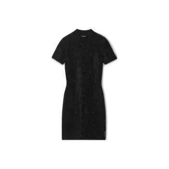 Alexander Wang Embellished Hotfix Mini Dress