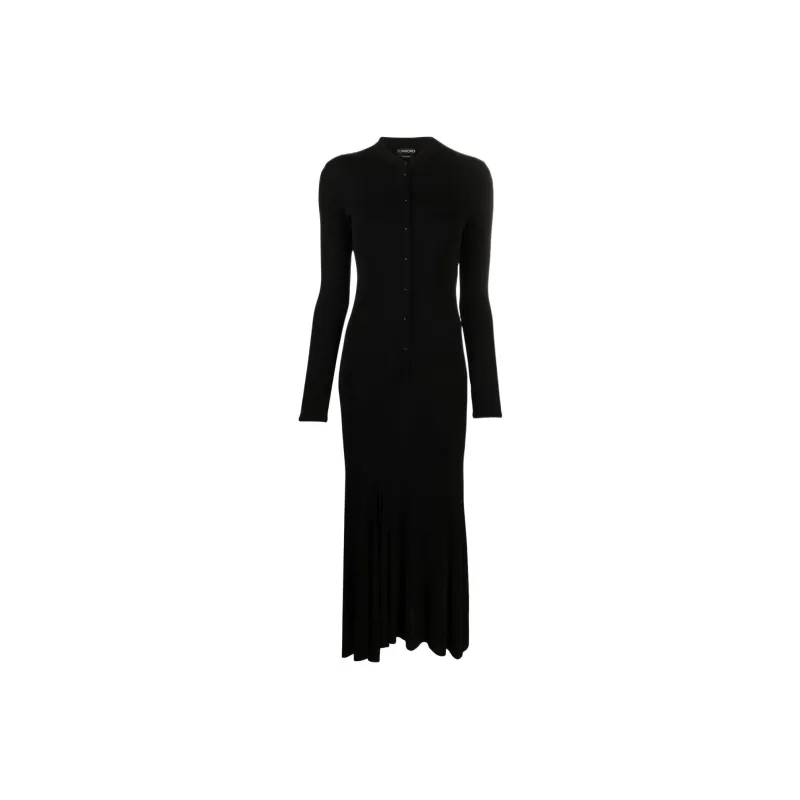 TOM FORD Long-Sleeved Dresses Women's Black-0