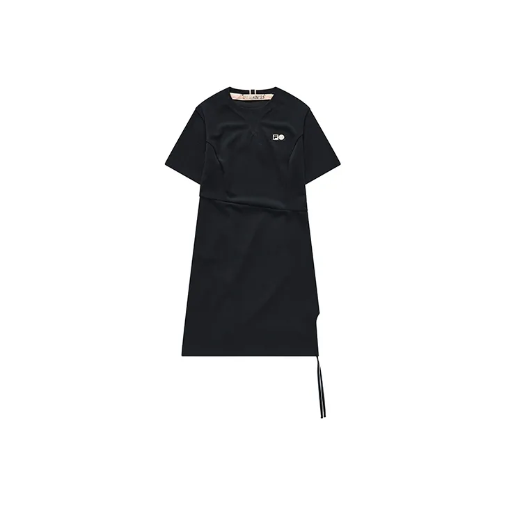 FILA FUSION x N°21 Short Sleeved Dresses Women's Pitch Black-0