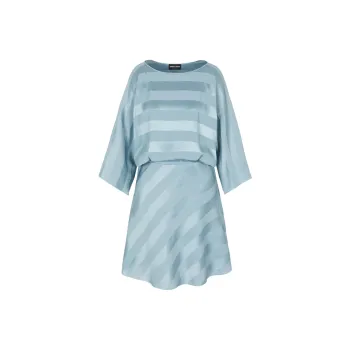 GIORGIO ARMANI Long-Sleeved Dresses Women's Blue