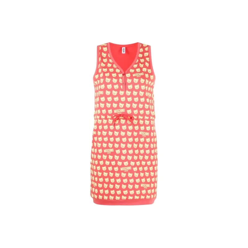 MOSCHINO Sleeveless Dresses Women's Orange-0