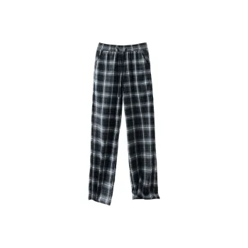 SUMU Casual Pants Women's Black Plaid