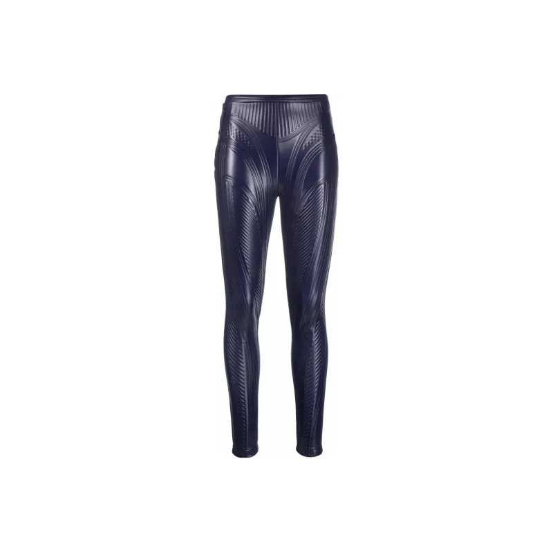 Mugler High-rise Biker Leggings-0