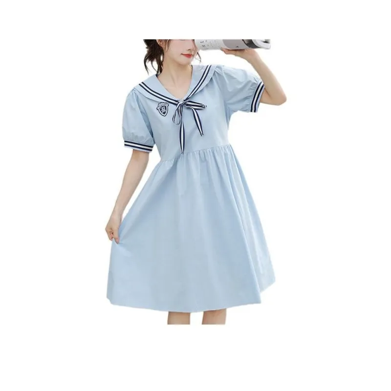 XUANSHU Short Sleeved Dresses Women's-2