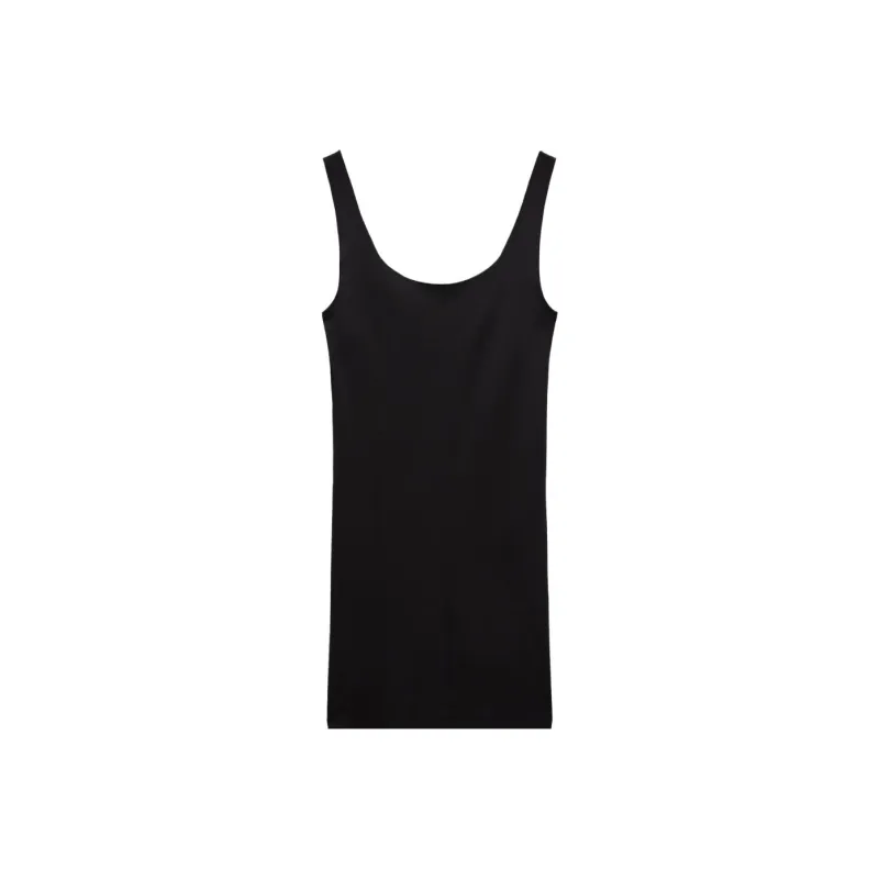 ZARA Slip Dresses Women's Black-0