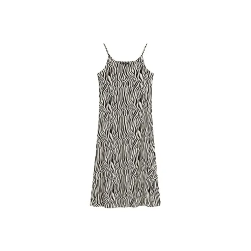 CHUU Clydeless Dresses Women's Zebra estampill