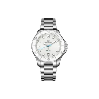Sea Gull Ocean Automatic Mechanical Movement Steel Strap Watch Women's Watch White Dial