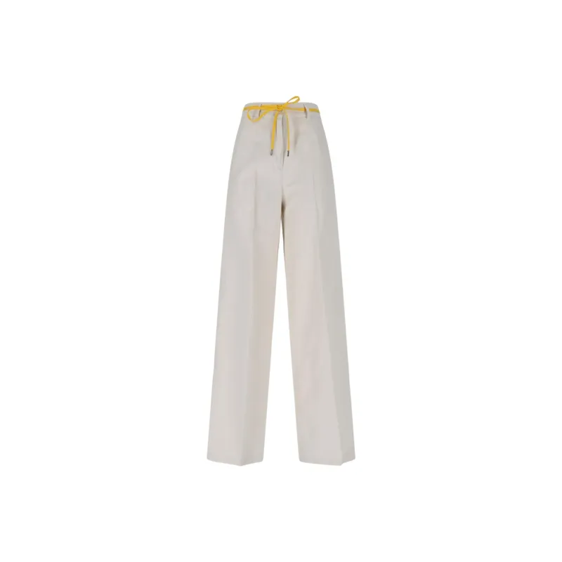 ASPESI Contrasting belt Trousers-0