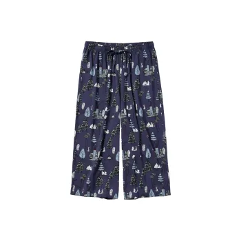 UNIQLO x Moomin SS25 Casual Pants Women's Navy Blue
