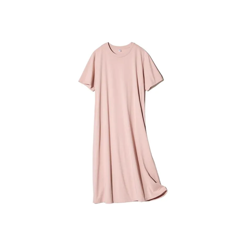 UNIQLO Short-Sleeved Dresses Women's Pink-0
