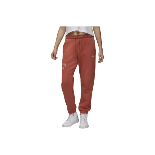 jordan 7.5us Brooklyn Fleece Knitted Sports Pants Women's Orange