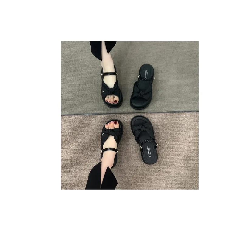 LXVB Rubber Sole Slip Resistant Slide Slippers Women's-5