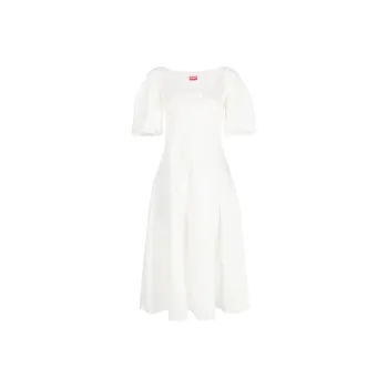 KENZO Short Sleeved Flared Midi Dress