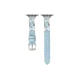 Blue-Silver-Tone Buckle