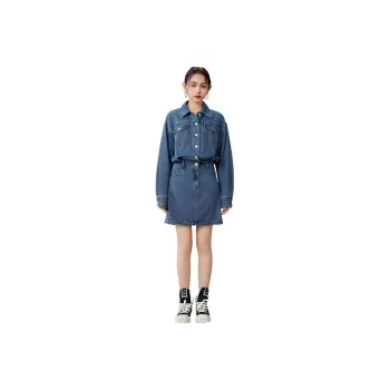 A21 Long Sleeved Dresses Women's Medium Blue