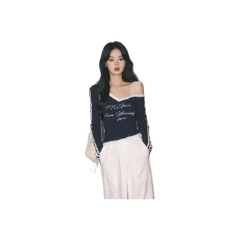 FOREVER 21 T Shirts Women's Navy Blue T Shirt