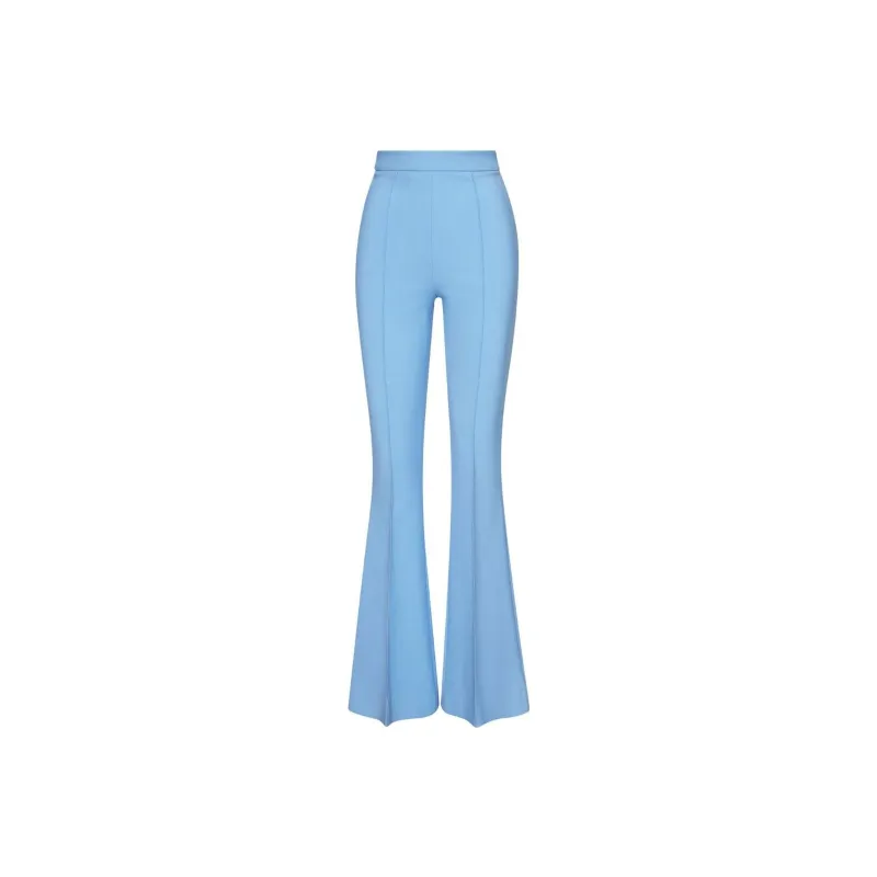 OSCAR DE LA RENTA Stretch-wool Flared Trousers-0
