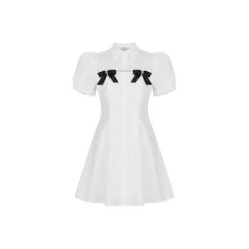 TAMMY TANGS Short Sleeved Dress Women's White