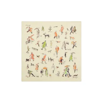 Burberry Paws On Parade Silk Scarf