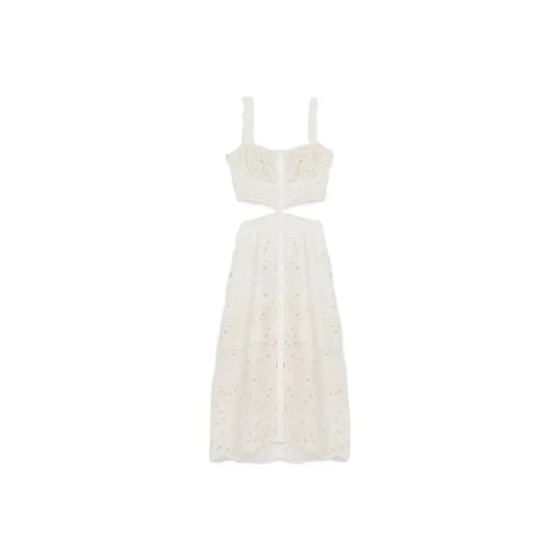 Maje Slip Dresses Women's Beige Yellow-0