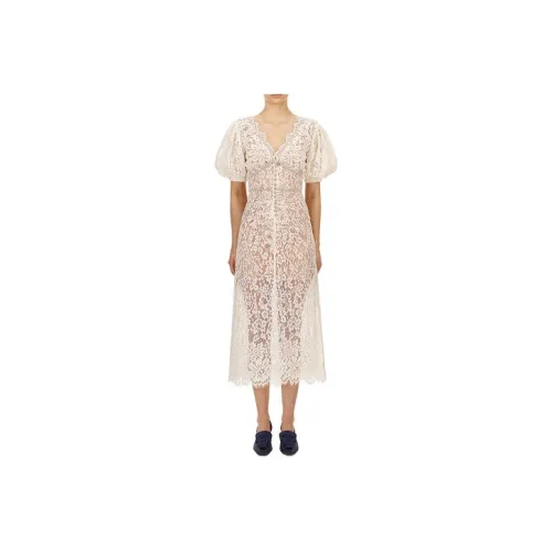 Self portrait Short Sleeved Dress Women's White