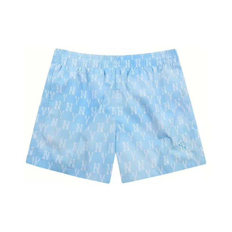 MLB Old Flower Casual Shorts Women's Blue-0