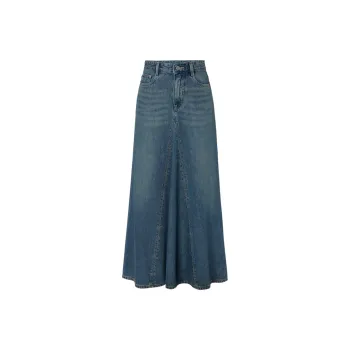 MOCO Denim Long Skirts Women's Denim Blue