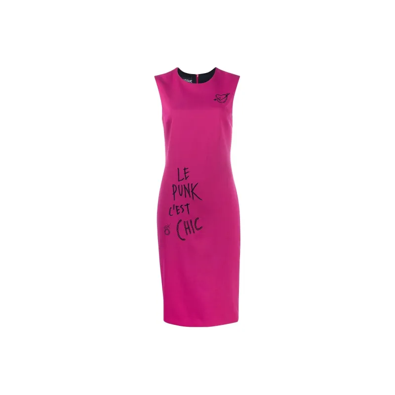 MOSCHINO Sleeveless Dresses Women's Pink Purple-0