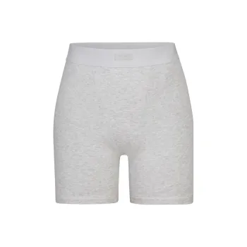 SKIMS Boyfriend Boxer Light Heather Underpants Women's Grey/Light Heather Gray