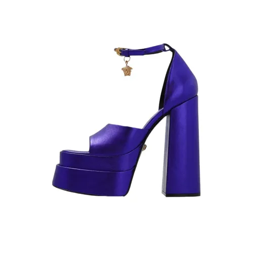 FANSIZHE One Strap Sandals Women's Purple