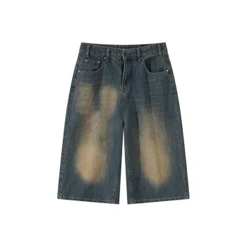 TONYBEAR Denim Shorts Unisex Blue