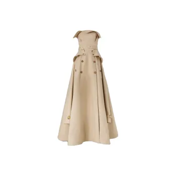 Burberry Sleeveless Dresses Women's Beige