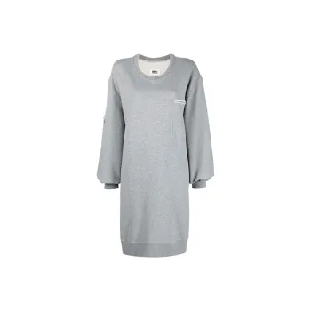 MM6 Maison Margiela Long Sleeved Dresses Women's Gray