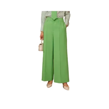 BBLLUUEE Casual Pants Women's Fruit Olive Green