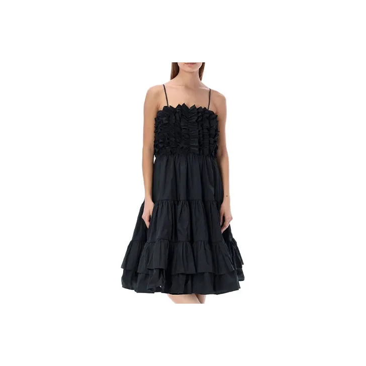 MSGM Slip Dresses Women's Black-0