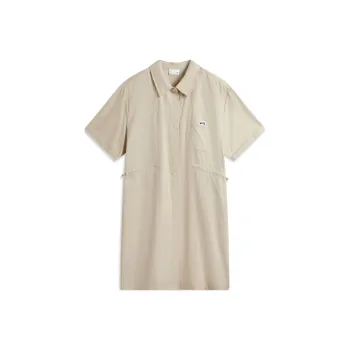 LiNing Sports Life Collection Short Sleeved Dresses Women's Oxford Umber