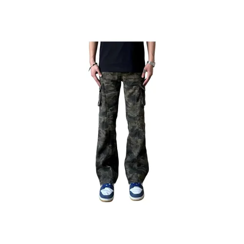 Menglaini Jeans Unisex Camouflage