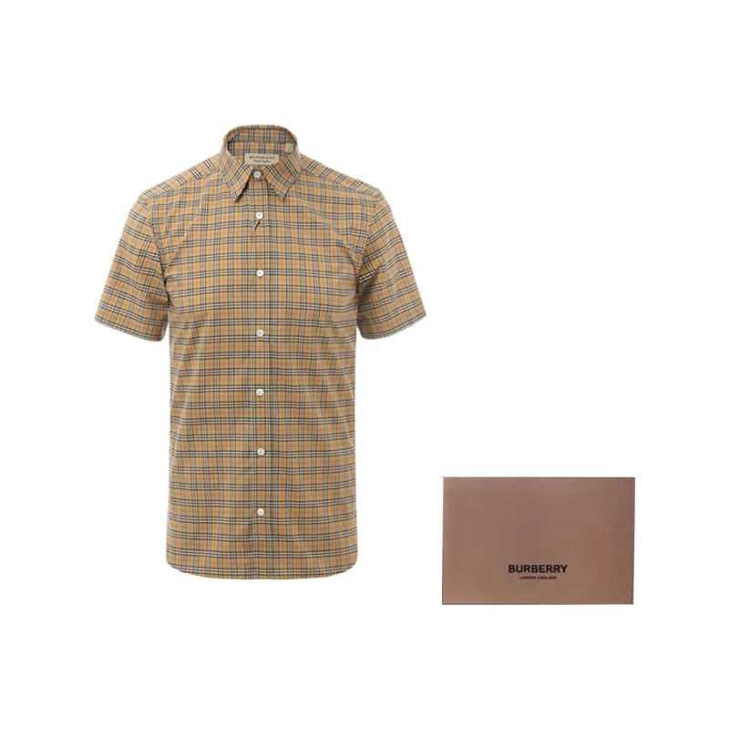Burberry Edward Short Sleeve Check Shirt-5