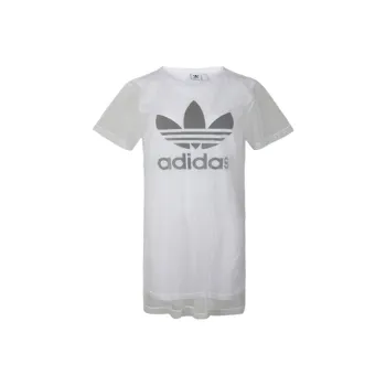 Adidas Originals Short Sleeved Dresses Women's White