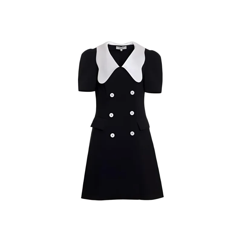BESIONIA SS22 Short Sleeved Dress Women's Black-0