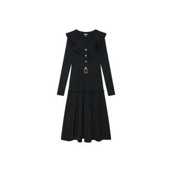 DKNY Long Sleeved Dress Women's Black