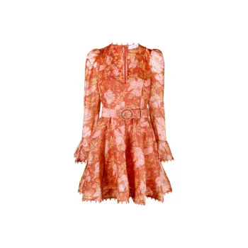 Zimmermann Long-Sleeved Dresses Women's Orange Red