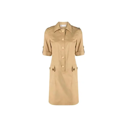 TORY BURCH Camp Button Up Short Sleeved Dress