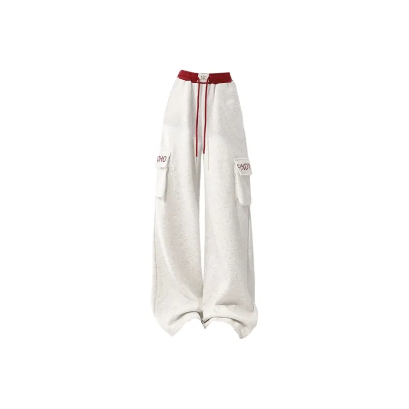 MA JOURNEE Casual Pants Women's White Gray-0