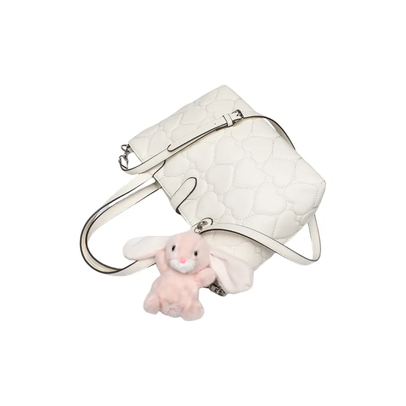 OCTSUI PU Handbag Women's Pink/White-9