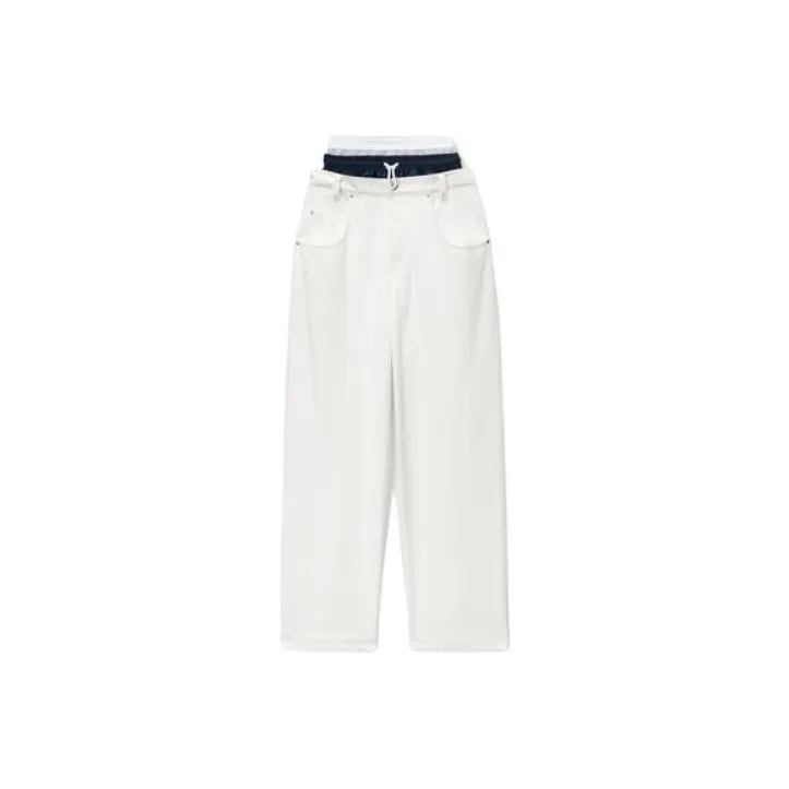 Alexander Wang Tri layer Wide leg Jeans-0