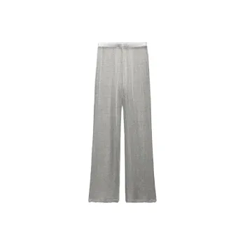 ZARA Casual Pants Women's Silver